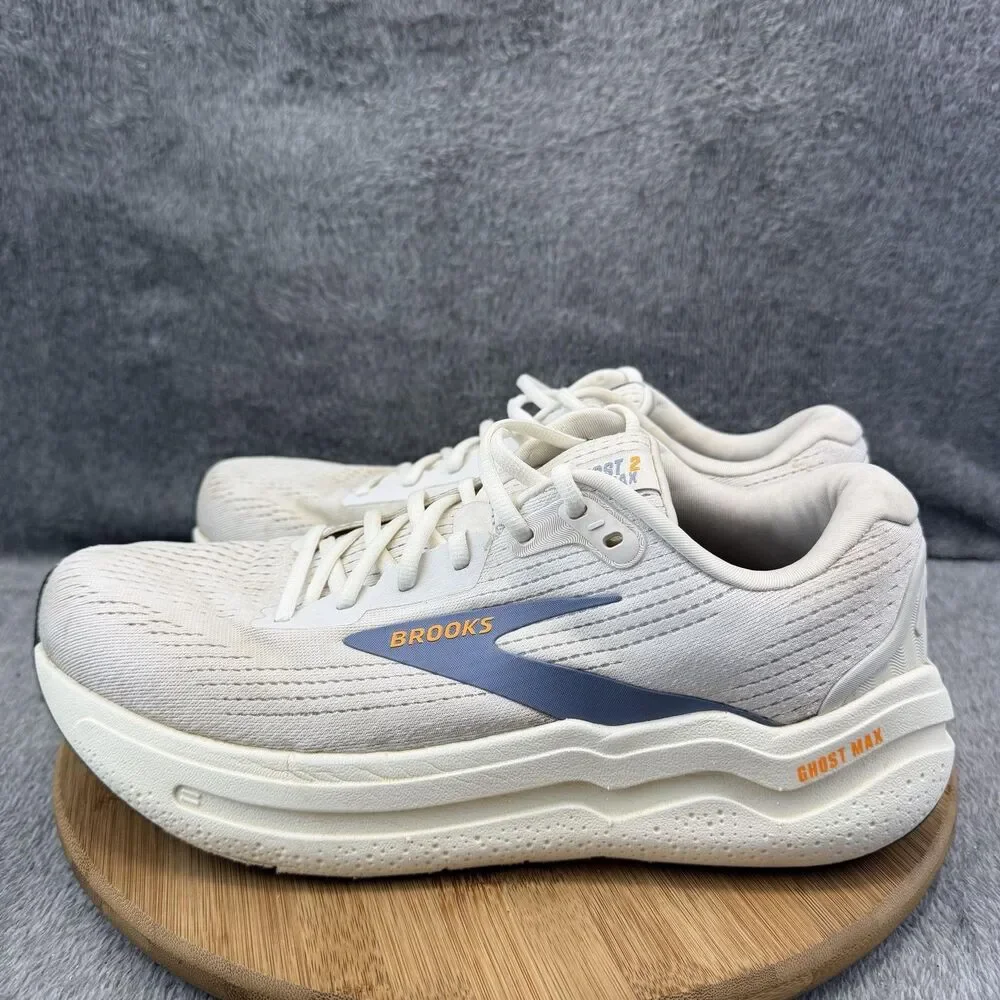 Brooks Ghost Max Shoes Mens Size 10.5 D White Running Cushioned 1104311D199